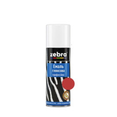 Емаль глянсова ZEBRA 183 RAL3020 червона (400 мл)