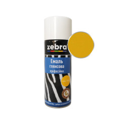 Емаль глянсова ZEBRA 206 RAL1023 жовта (400 мл)