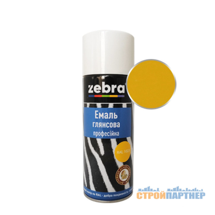 Емаль глянсова ZEBRA 206 RAL1023 жовта (400 мл) у Хмельницькому