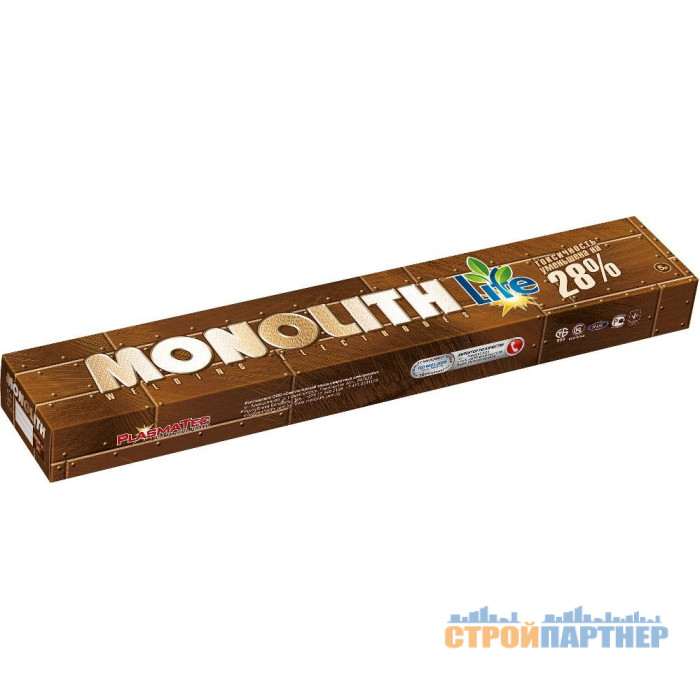 Электрод "Монолит" РЦ ТМ MONOLITH д 4 мм: тубус 5 кг (пак) у Хмельницькому