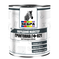 Грунт ГФ-021 Народний майстер №518 Сіре залізо (Сірий) 2,8 кг