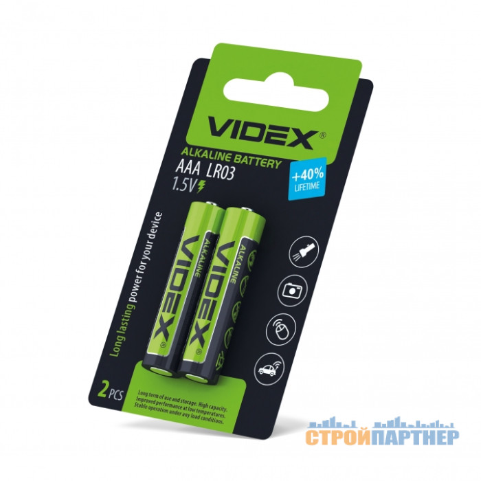 Батарейка лужна Videx LR03 AAA SB у Хмельницькому