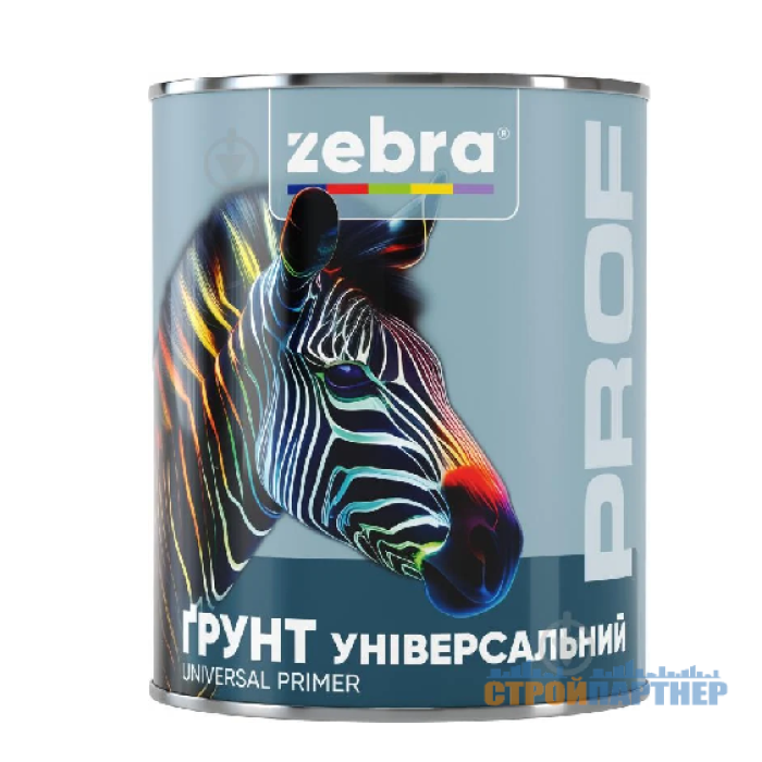 Грунт универсальный красно-коричневый 087P Zebra PROF (2,5 кг) у Хмельницькому