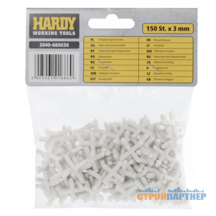 Крестики для плитки 3 мм Hardy (150 шт) у Хмельницькому