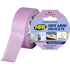 Лента малярная для деликатных поверхностей HPX4800 60C 36мм*50м (пурпурный)
