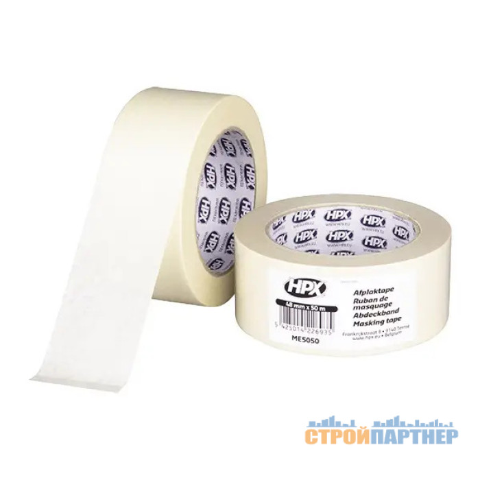 Лента малярная Эконом HPX60C 48мм*50м (белая кремовая) у Хмельницькому