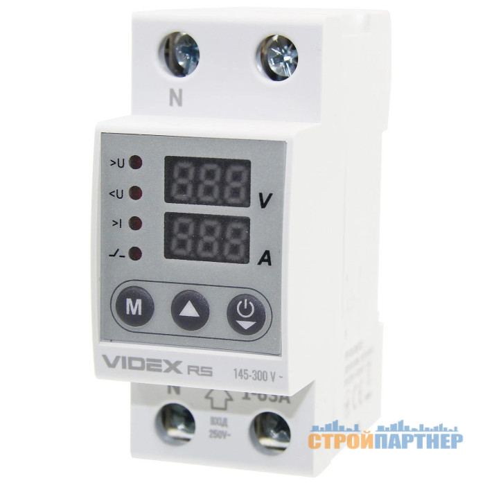 Реле контроля напряжения и тока VIDEX RESIST 2П 145-300В 1-63А у Хмельницькому