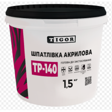 Шпаклевка акриловая готовая к применению Tigor TP-140 (1,5 кг)