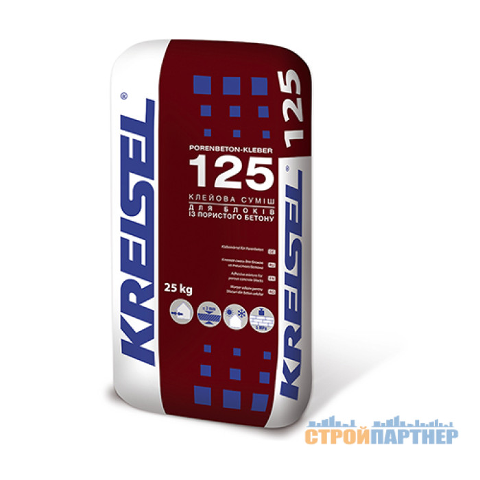 Кладочна суміш для пористого бетону Kreisel 125 (25 кг) у Хмельницькому
