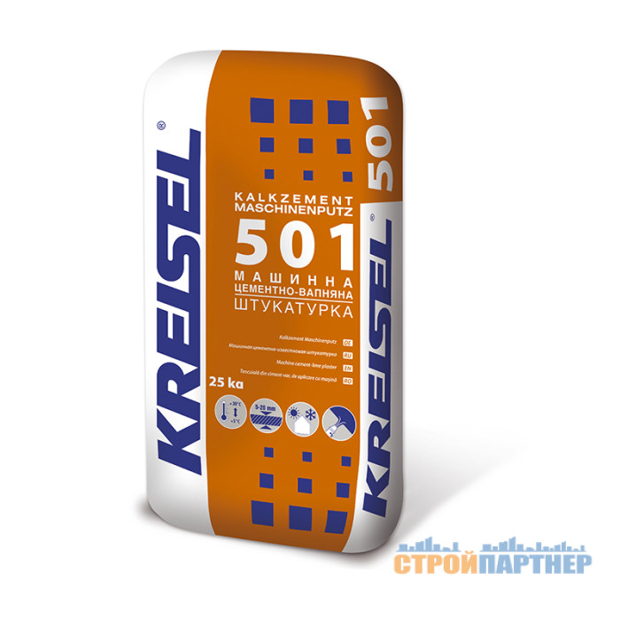 Машинна цементно-вапняна штукатурка Kreisel 501 (25 кг) у Хмельницькому