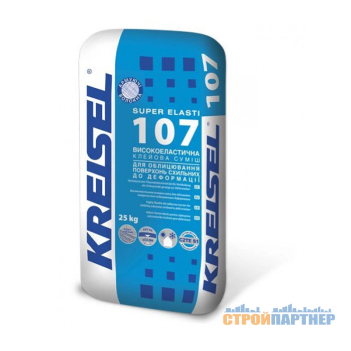 Высокоэластичная универсальная смесь Kreisel SUPER ELASTI 107 (25 кг) у Хмельницькому