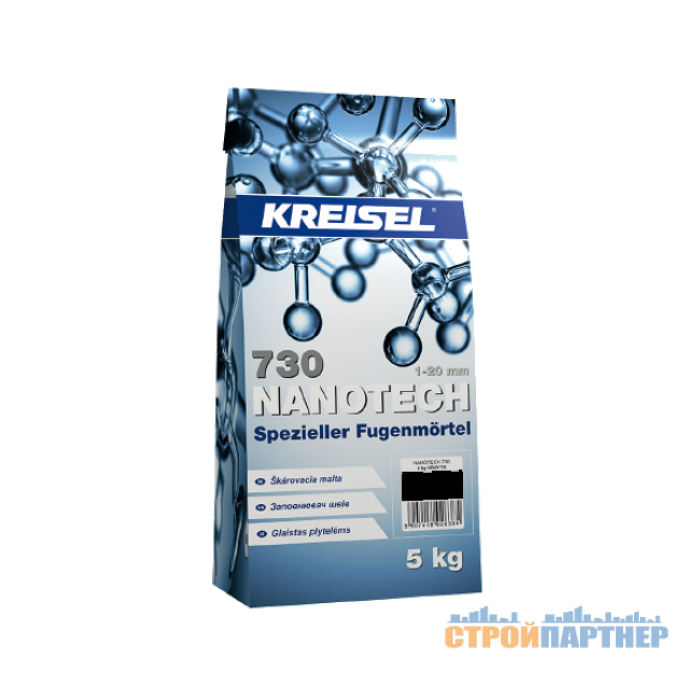 Затирка для швів плитки Kreisel Fuga Nanotech 730 чорна 24А (2 кг) у Хмельницькому