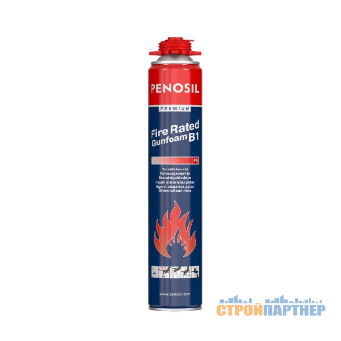 Вогнетривка монтажна піна Penosil Premium Fire Rated Gunfoam B1 (750 мл) у Хмельницькому