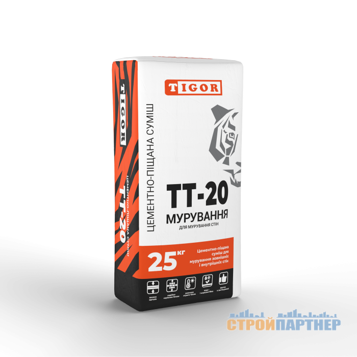 Цементно-песчаная смесь TIGOR TT-20 ЦПС (25 кг) у Хмельницькому