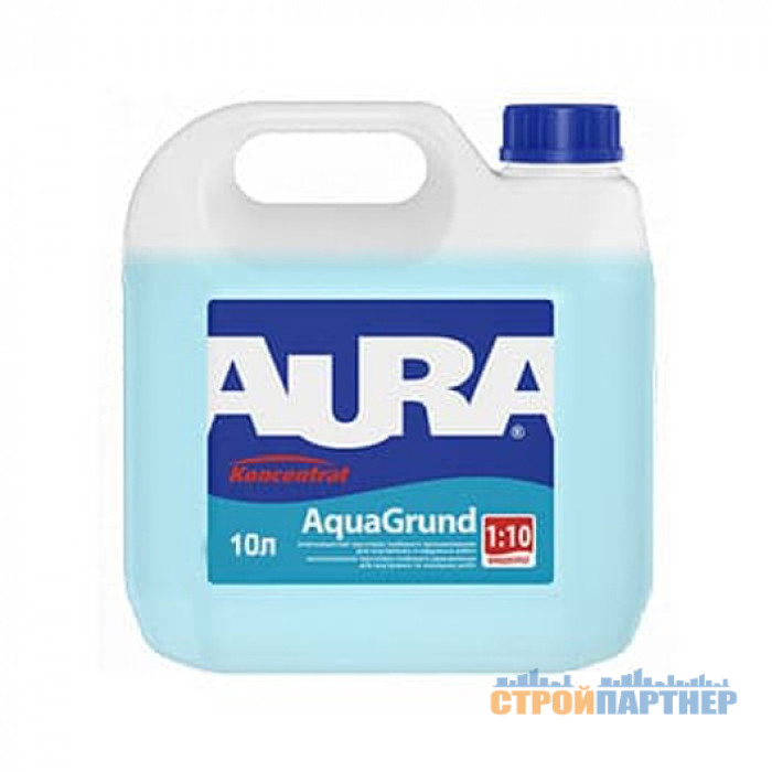Грунт-концентрат вологозахисний Aura AquaGrund 1:10 (10 л) у Хмельницькому