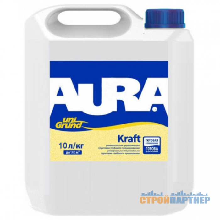 Грунтовка глибокого проникнення зміцнююча Aura Unigrund Kraft (10 л) у Хмельницькому