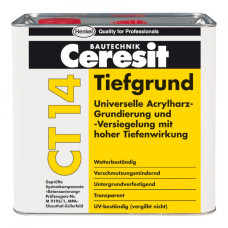 Грунтовка универсальная глубокопроникающая Ceresit CT 14 (5 л)