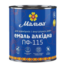 Емаль Мальва ПФ-115Д червона (2,8 кг)