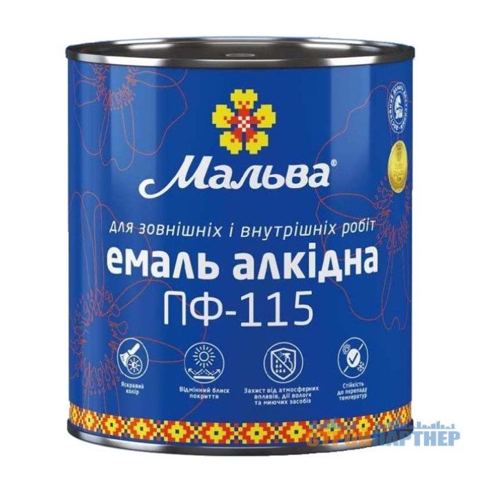 Емаль Мальва ПФ-115Д зелений смарагд (2,8 кг) у Хмельницькому