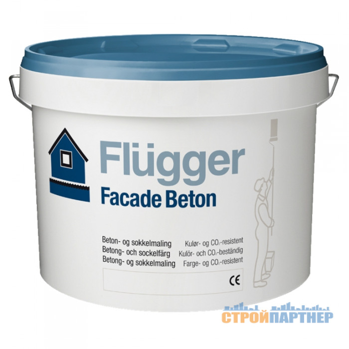 Акриловая эмульсионная универсальная краска Flugger Facade Beton (10 л) у Хмельницькому