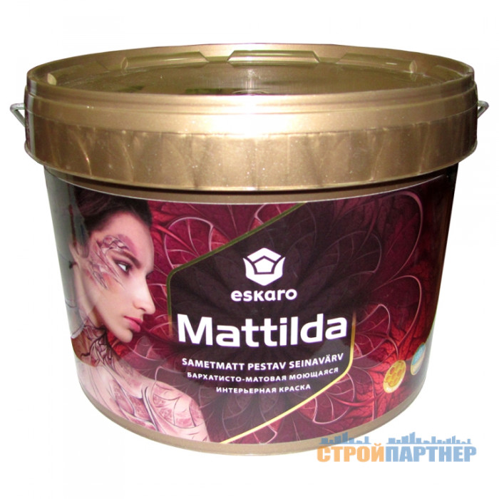 Краска Eskaro Mattilda матовая моющая интерьерная (2,85 л) у Хмельницькому