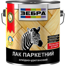 Лак паркетный прозрачный Зебра (2,5 л)