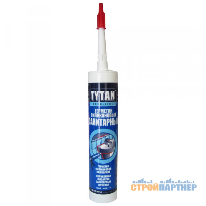 Санитарный силикон Tytan Euro-line белый (290 мл) у Хмельницькому