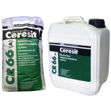 Эластичная гидроизоляционная смесь Ceresit CR 66 (17,5 + 5 кг)