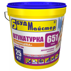 Штукатурка декоративна акрилова камінцева 1,5 мм БудМайстер ТИНК-651 (25 кг)