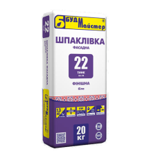 Суміш для шпаклювання на білому цементі фінішна БудМайстер ТИНК-22 (20 кг)