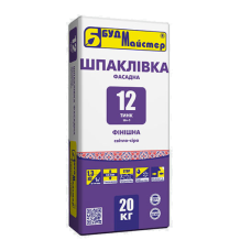 Суміш для шпаклювання цементна фінішна БудМайстер ТИНК-12 (20 кг)