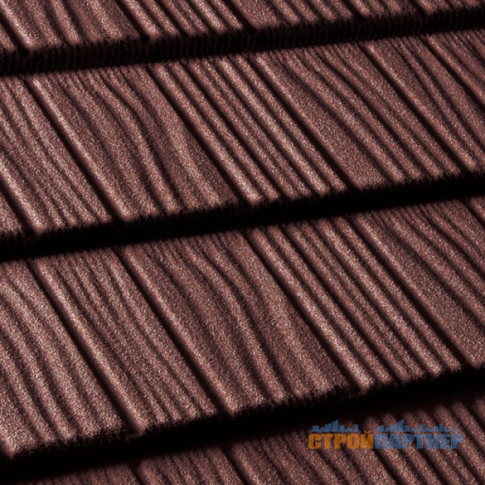 Металочерепиця композитна Queetile Shake Brown (1.175x0.42 м) у Хмельницькому