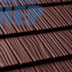 Металочерепиця композитна Queetile Shake Brown (1.175x0.42 м) у Києві