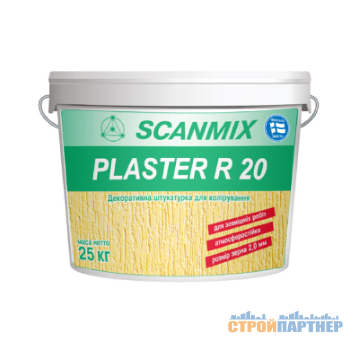Штукатурка Scanmix plaster R 20 (Короїд) (25 кг) у Хмельницькому