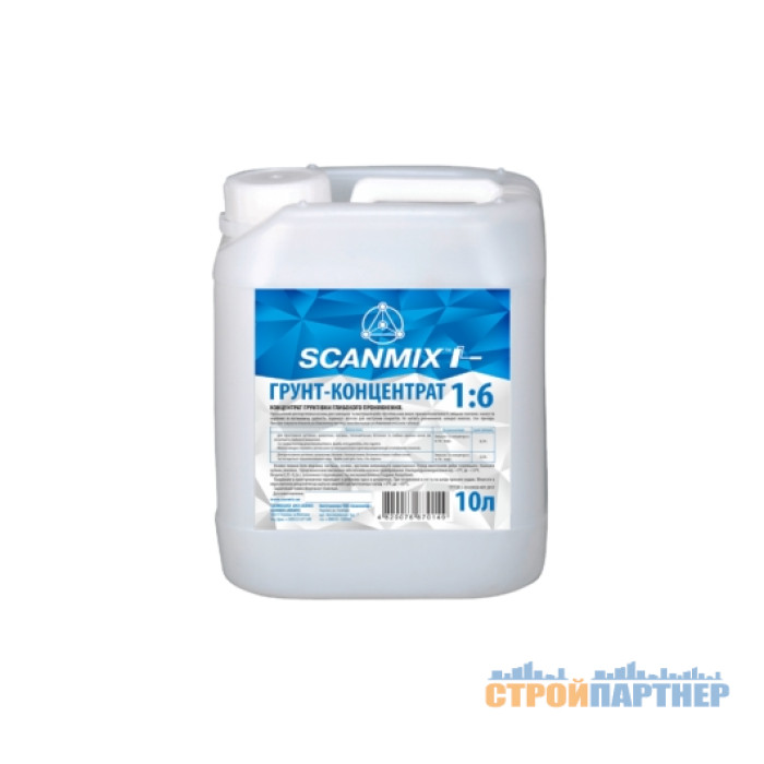 Грунтовка-концентрат 1:6 акрилова Scanmix (1л) у Хмельницькому