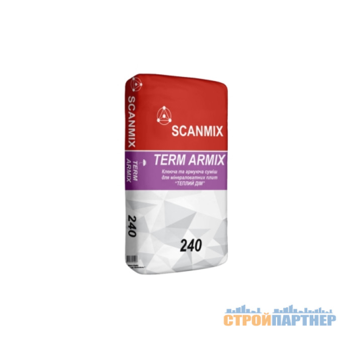 Клей для пінопласту і армування Scanmix Term Armix 240 (25 кг) у Хмельницькому