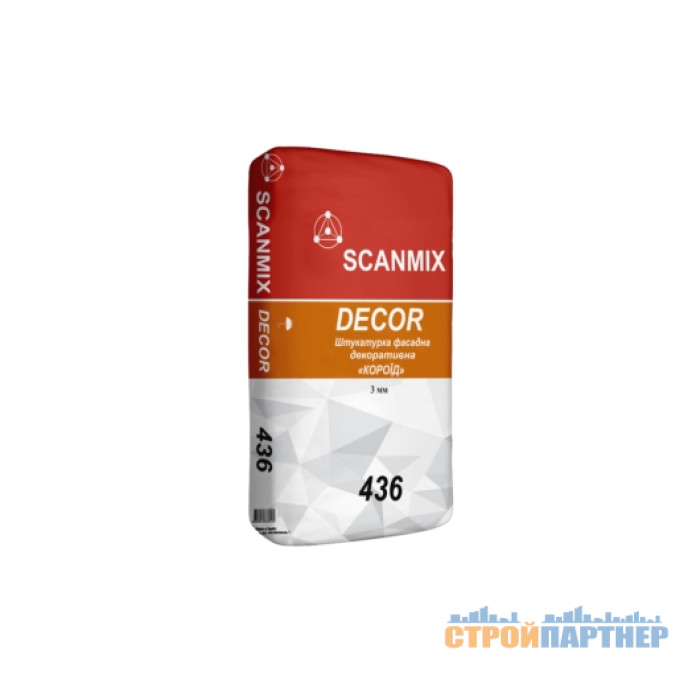 Штукатурка фасадна Scanmix Dekor R30 436 (короїд) (25 кг) у Хмельницькому