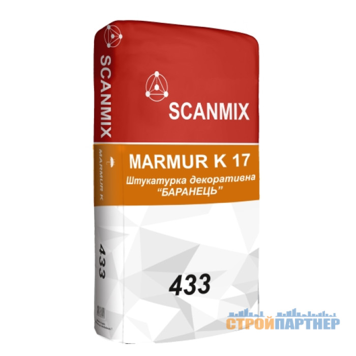 Штукатурка фасадная Scanmix Marmur 433 K17 (барашек) (25 кг) у Хмельницькому