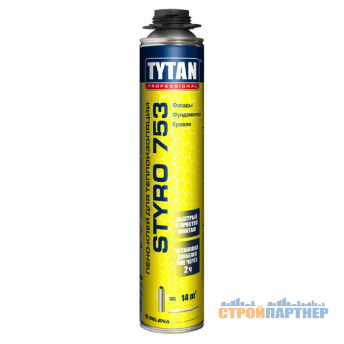 Профессиональная пена Tytan О2 STYRO GUN B3 (750 мл) у Хмельницькому