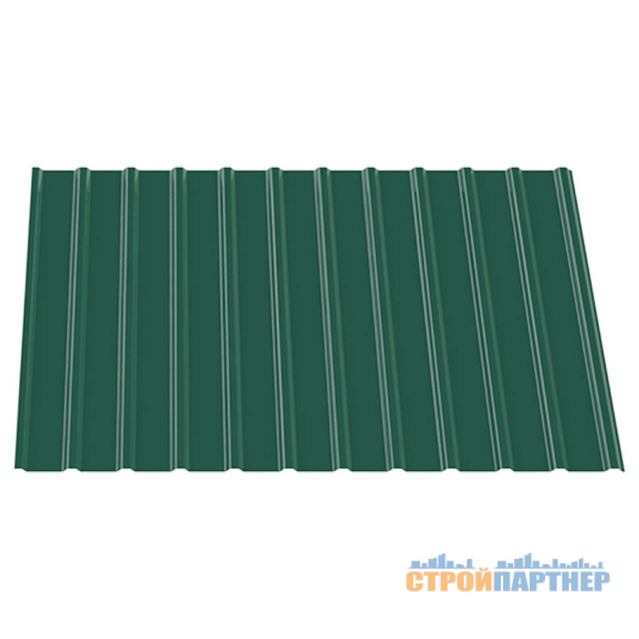 Профнастил ПС-10 RAL6005 (зелений) 2х0,95м (шт) у Хмельницькому