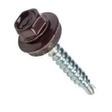 Шуруп кровельный RAL 8017 (коричн.), 4,8*35 (100 шт)
