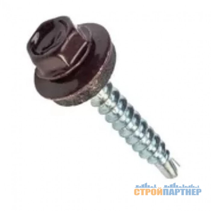 Шуруп кровельный RAL 8017 (коричн.), 4,8*35 (100 шт) у Хмельницькому