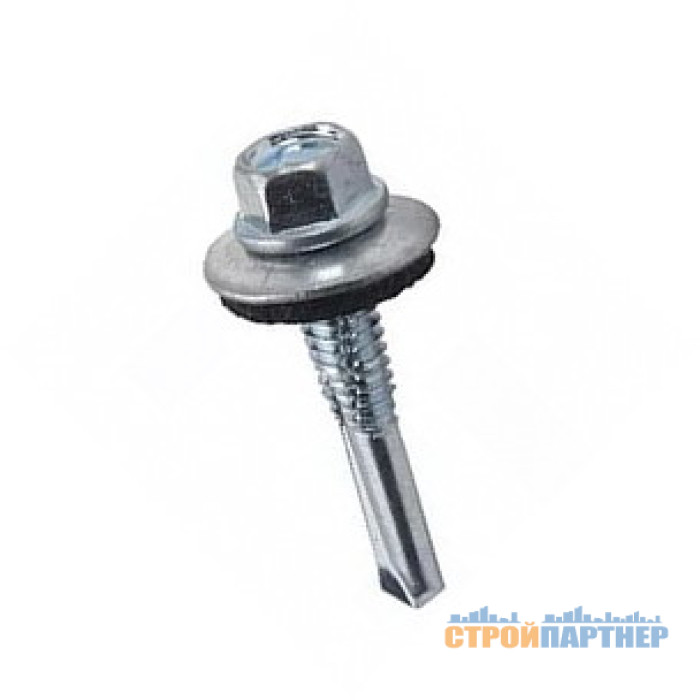 Шуруп кровельный+шайба с буром, цинк, 5,5*32 (100 шт) у Хмельницькому