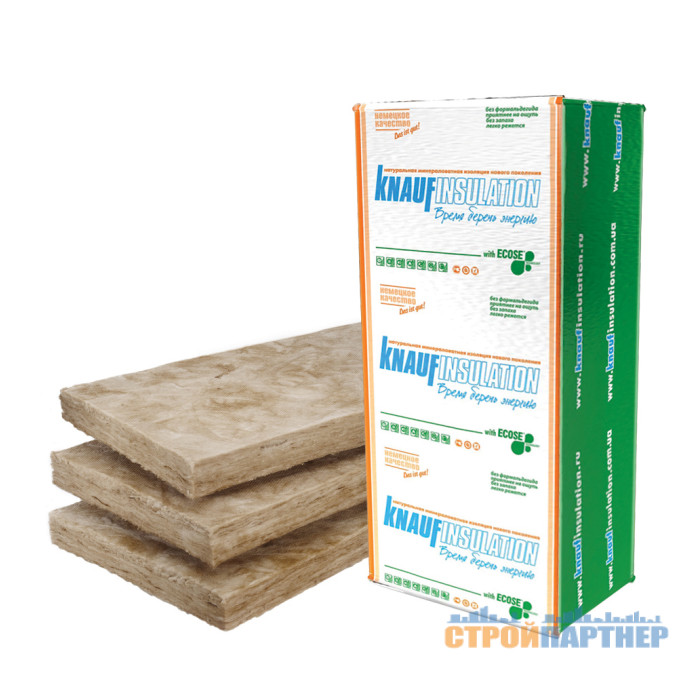 Теплозвукоізоляція Knauf Insulation ТЕПЛОплита 037 Ecose (18,3 м.кв.) (50x610x1250 мм) плити у Хмельницькому
